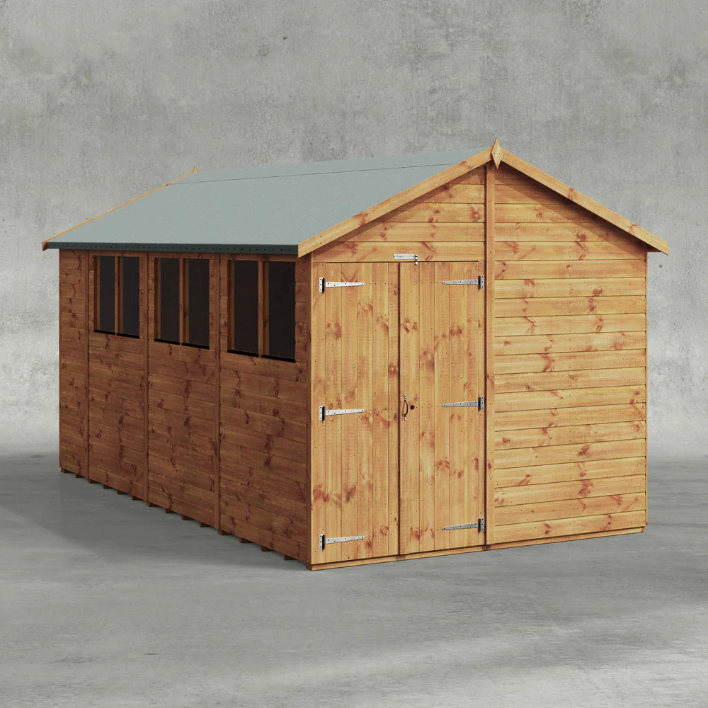 Power Shiplap Apex Shed