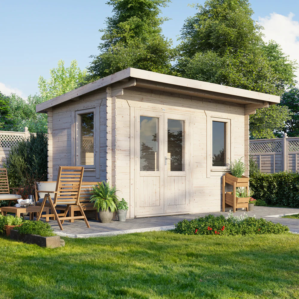 Power Pent Classic Log Cabin - 44mm
