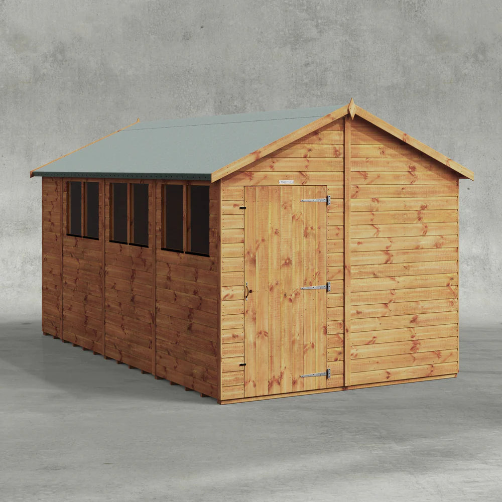 Power Shiplap Apex Shed