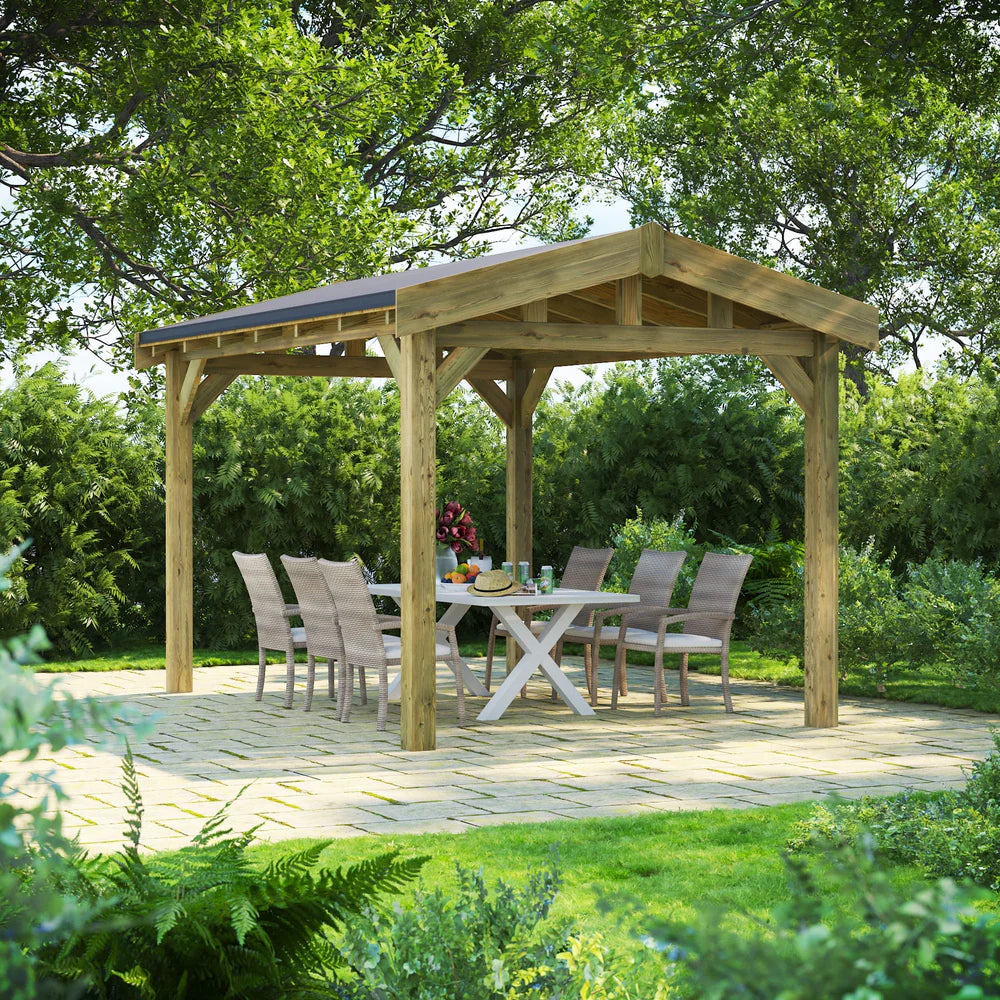Apex Garden Gazebo – Timber Apex Roof Gazebo