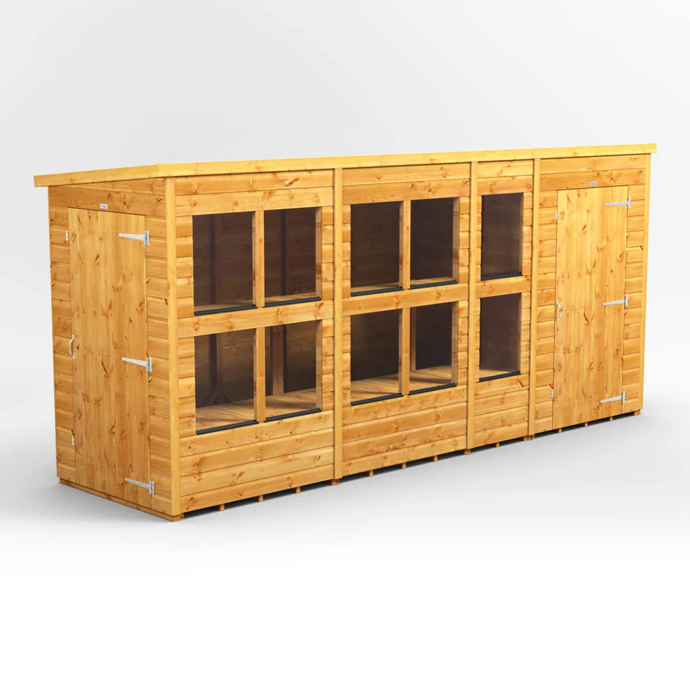 Power Pent Potting Shed Combi (includes Side Store)