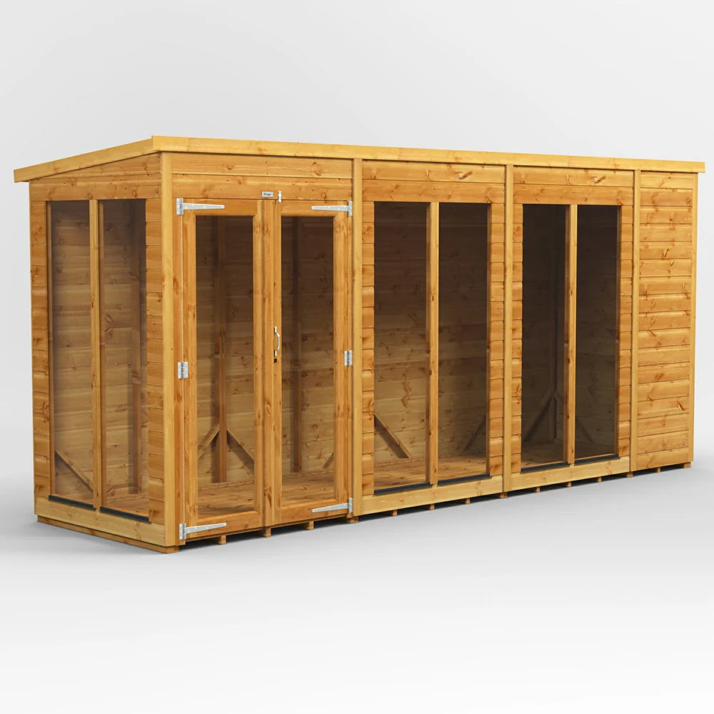Power Pent Summerhouse Shed