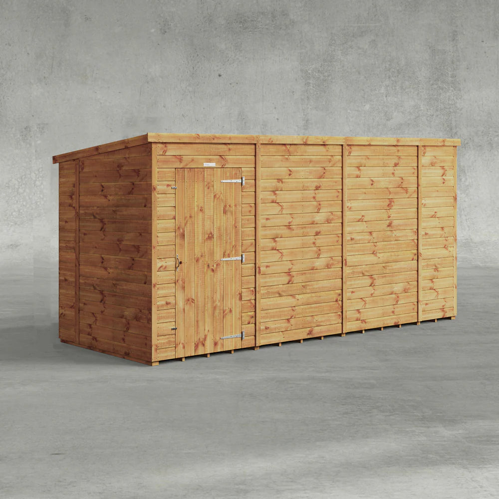 Power Shiplap Pent Sheds
