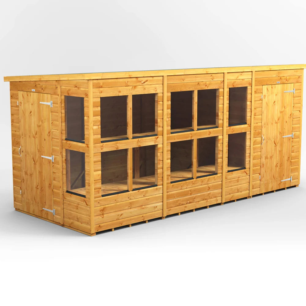 Power Pent Potting Shed Combi (includes Side Store)