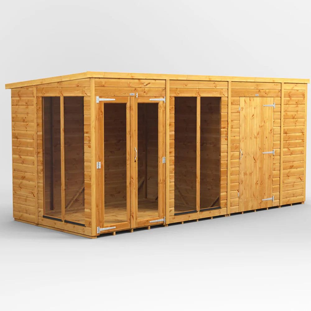 Power Pent Summerhouse Combi (includes Side Store)