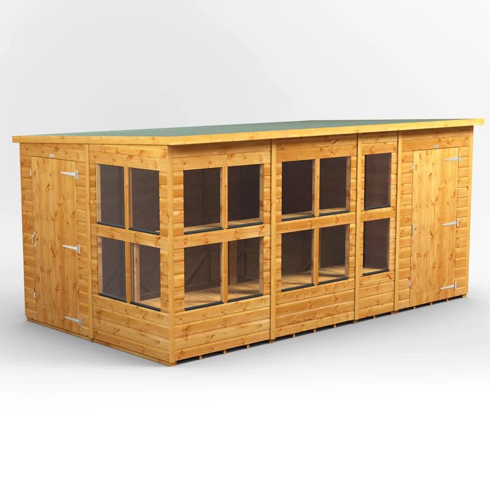 Power Pent Potting Shed Combi (includes Side Store)
