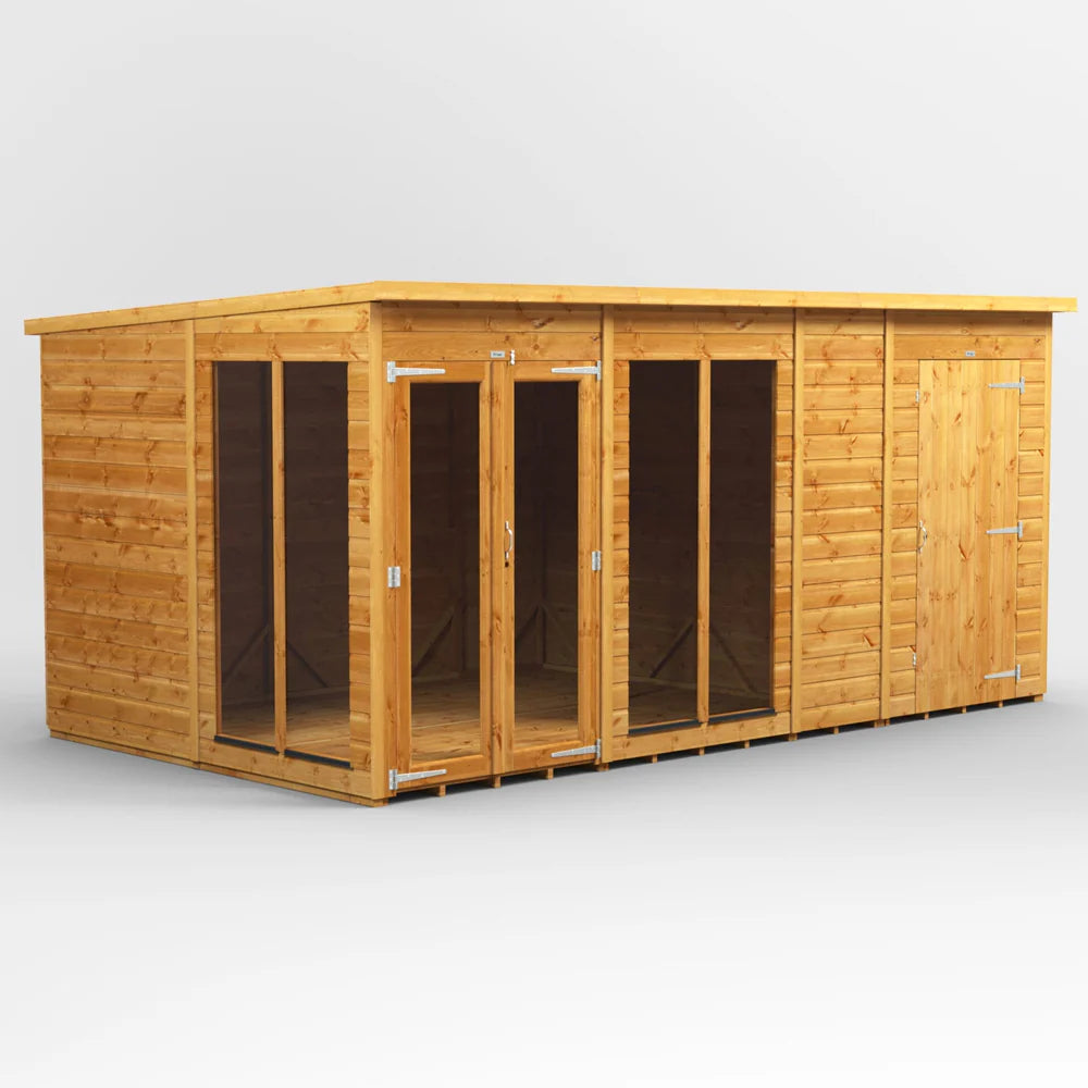 Power Pent Summerhouse Combi (includes Side Store)