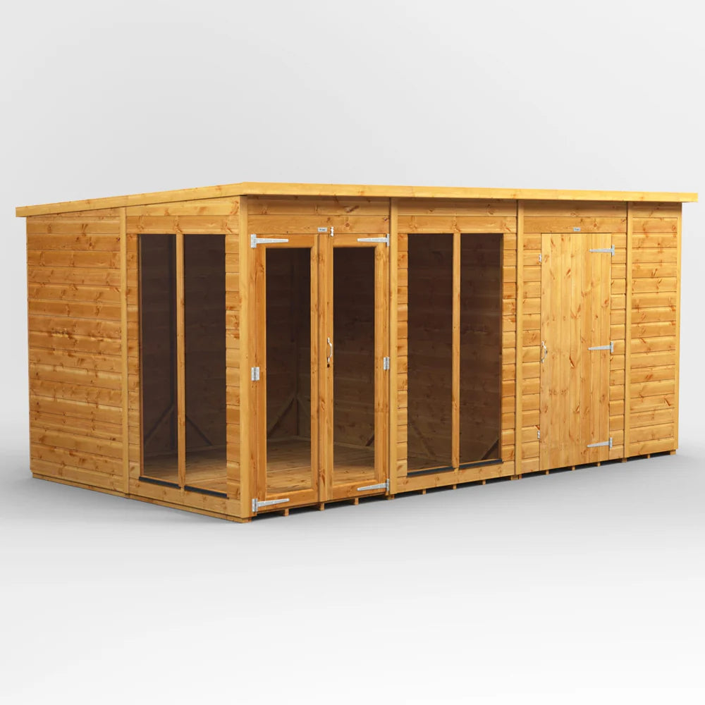 Power Pent Summerhouse Combi (includes Side Store)