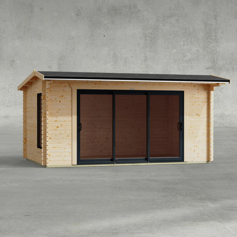 Apex Aluminium Log Cabin - 44mm