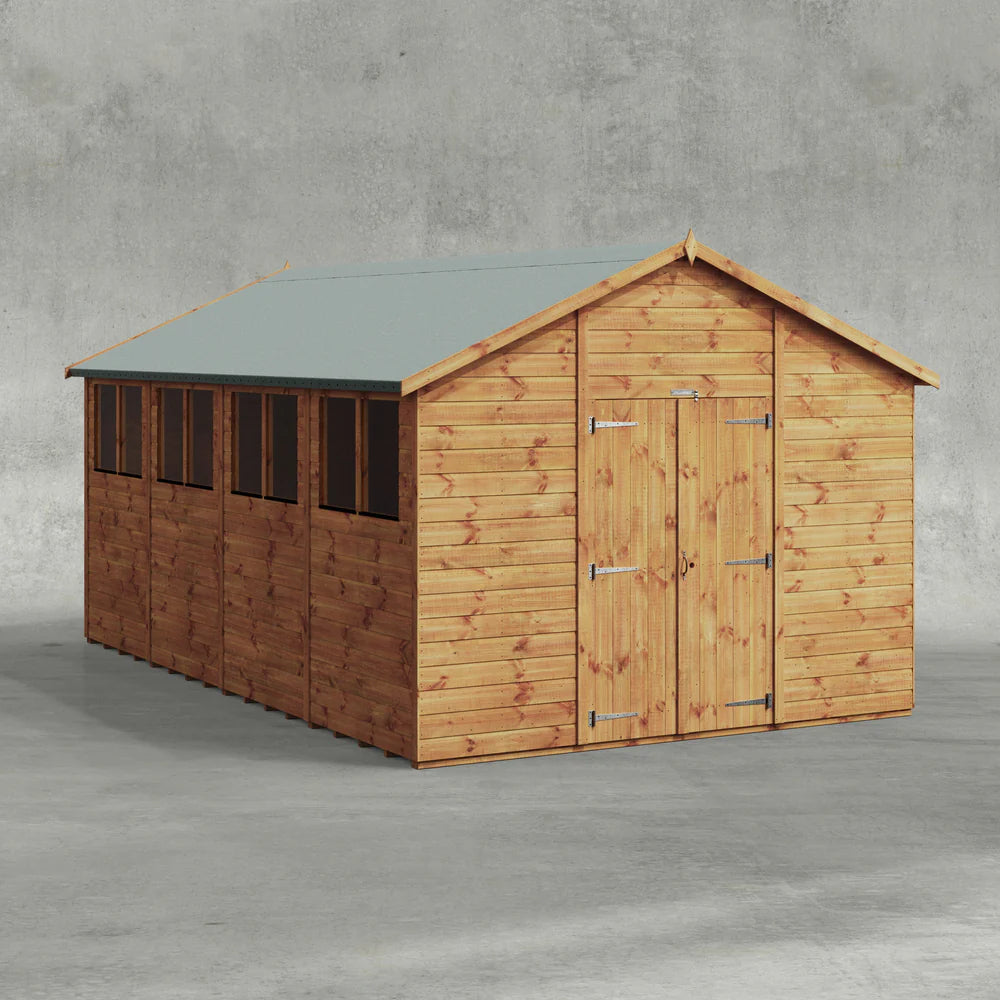 Power Shiplap Apex Shed