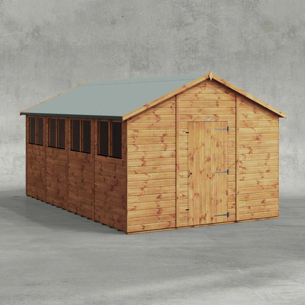 Power Shiplap Apex Shed