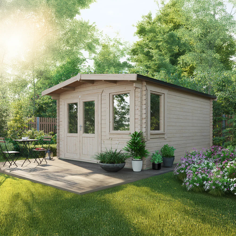 Power Chalet Classic Log Cabin - 44mm
