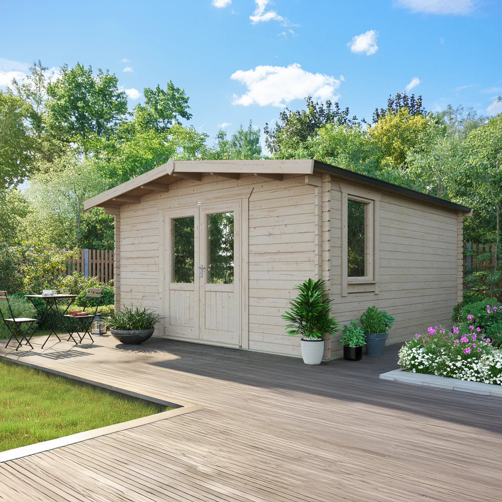 Power Chalet Classic Log Cabin - 44mm