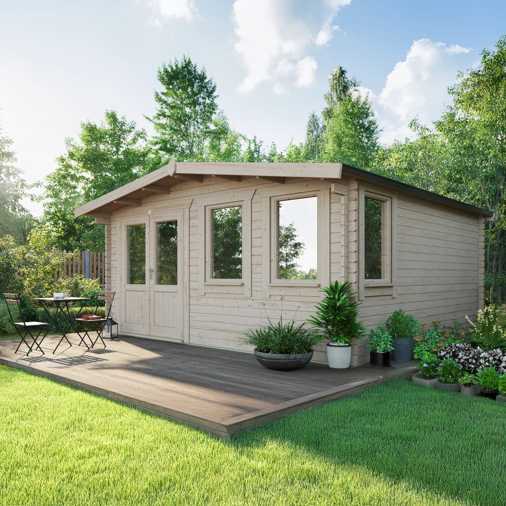Power Chalet Classic Log Cabin - 44mm
