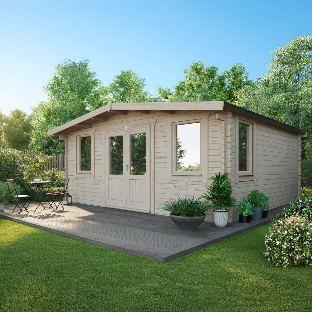 Power Chalet Classic Log Cabin - 44mm