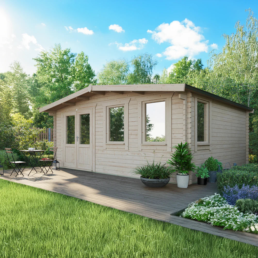 Power Chalet Classic Log Cabin - 44mm