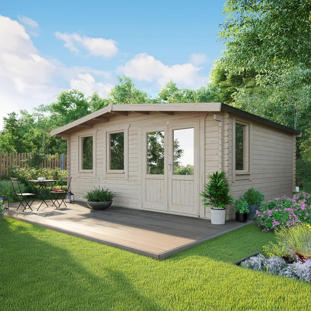 Power Chalet Classic Log Cabin - 44mm