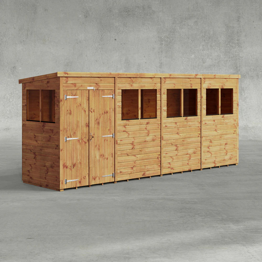 Power Shiplap Pent Sheds