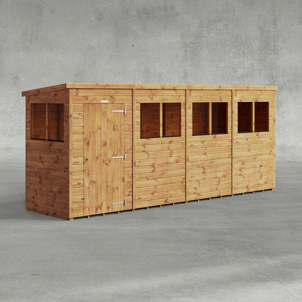 Power Shiplap Pent Sheds