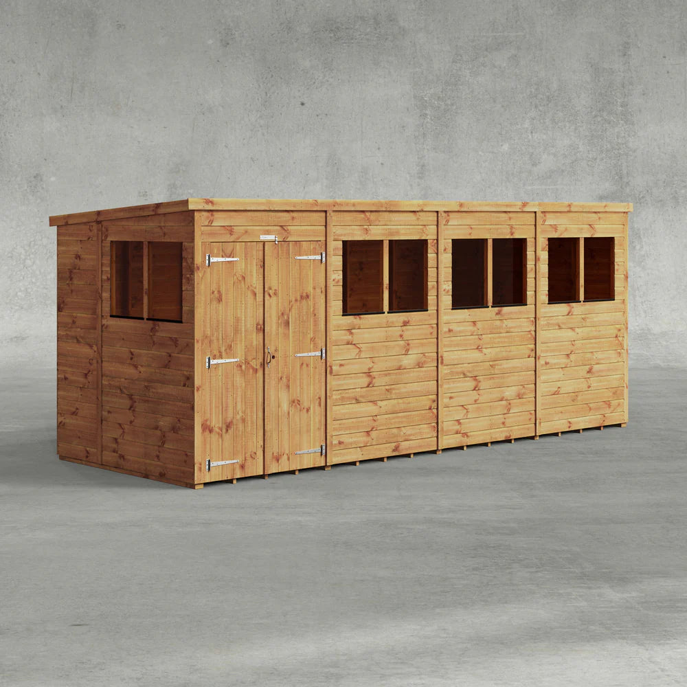 Power Shiplap Pent Sheds