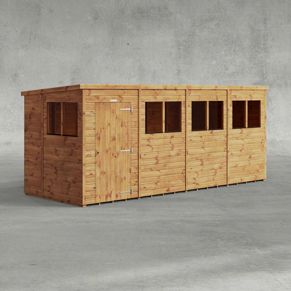 Power Shiplap Pent Sheds
