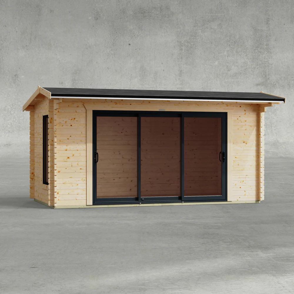 Apex Aluminium Log Cabin - 44mm