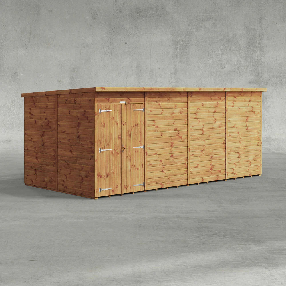 Power Shiplap Pent Sheds