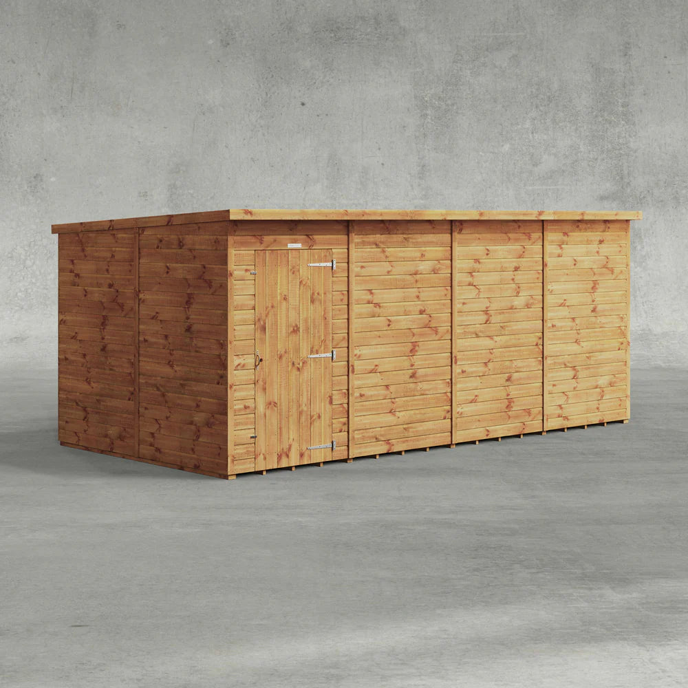 Power Shiplap Pent Sheds