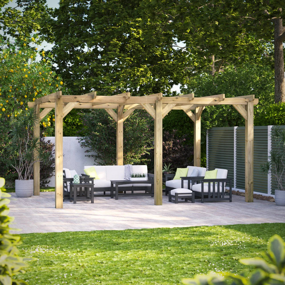 Timber Garden Pergola – Outdoor Garden Structure
