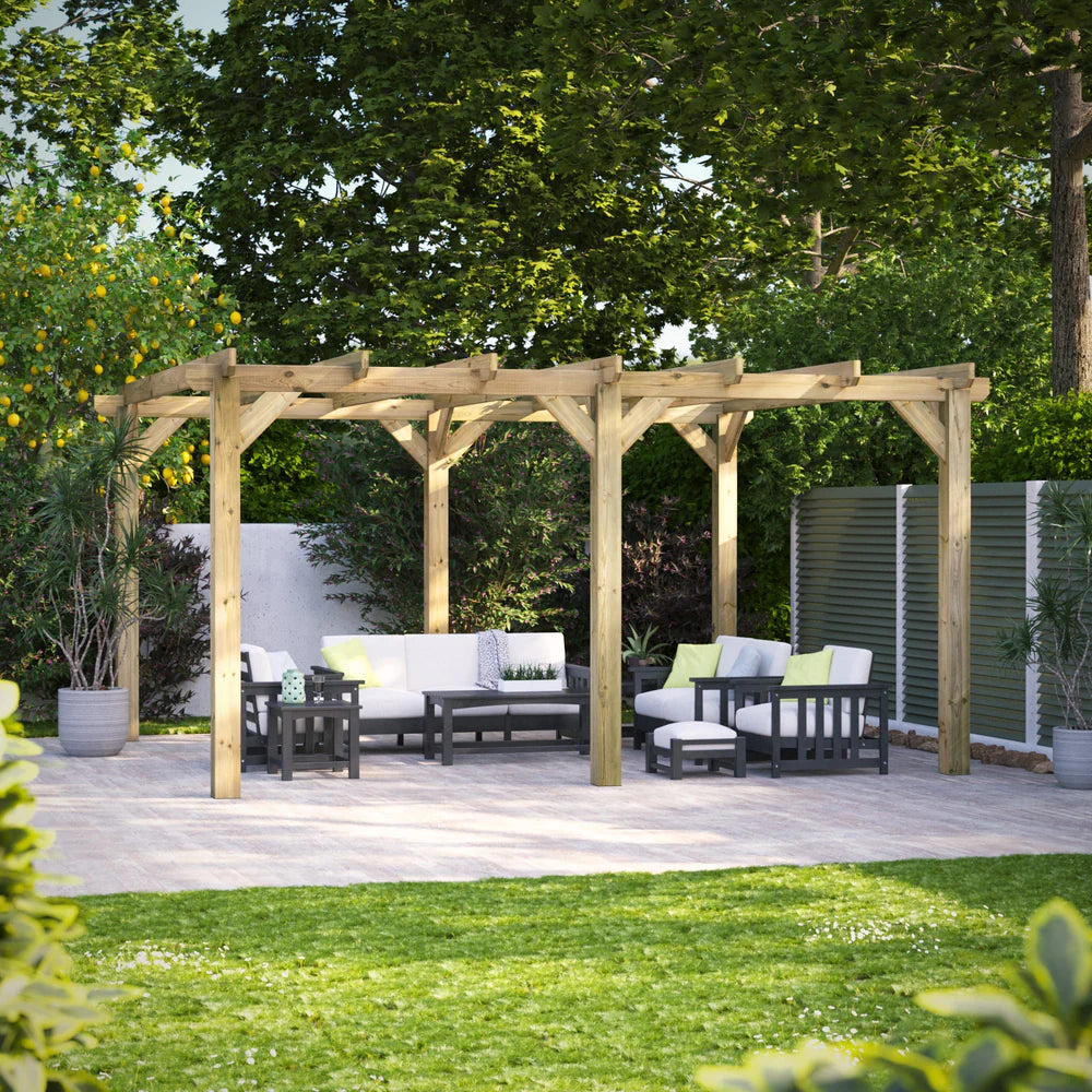 Timber Garden Pergola – Outdoor Garden Structure