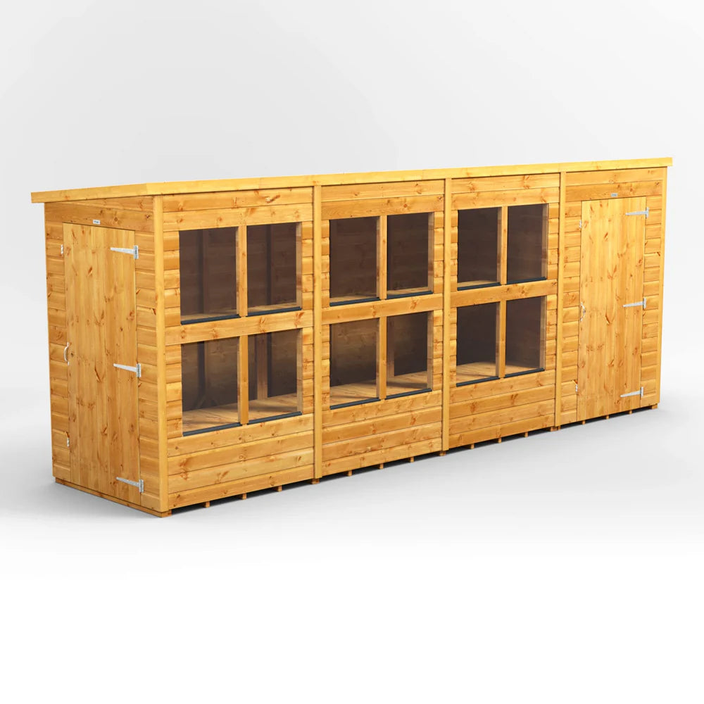 Power Pent Potting Shed Combi (includes Side Store)