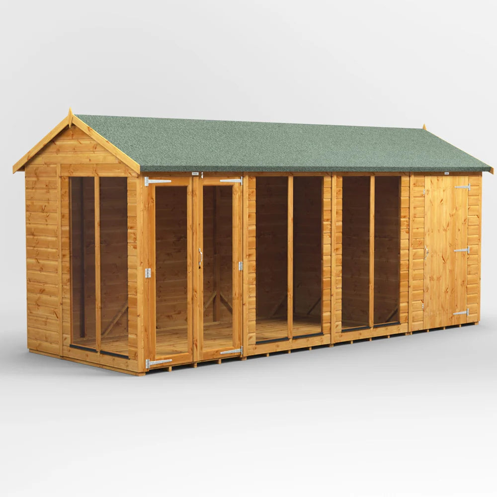 Power Apex Summerhouse Combi (includes Side Store)