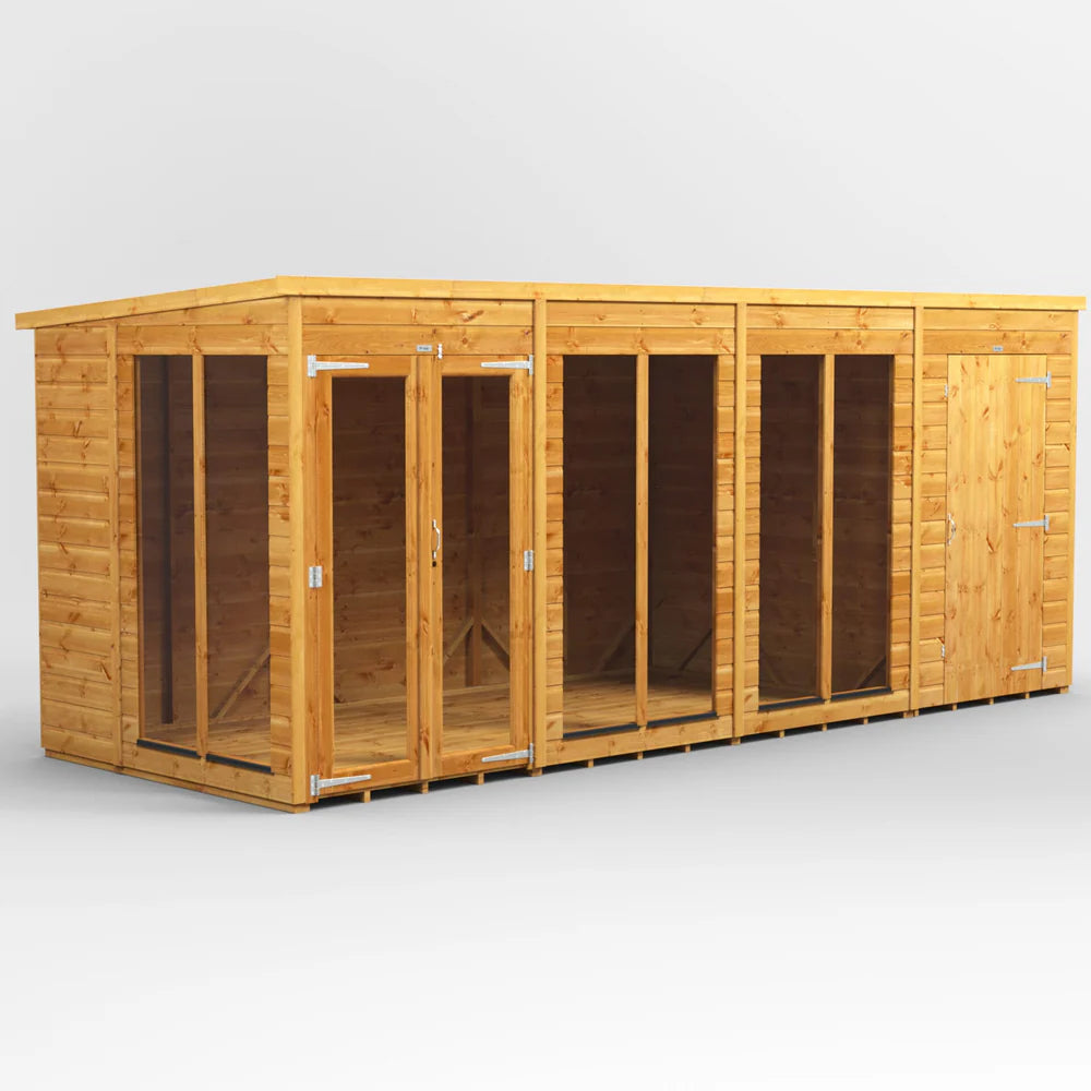 Power Pent Summerhouse Combi (includes Side Store)
