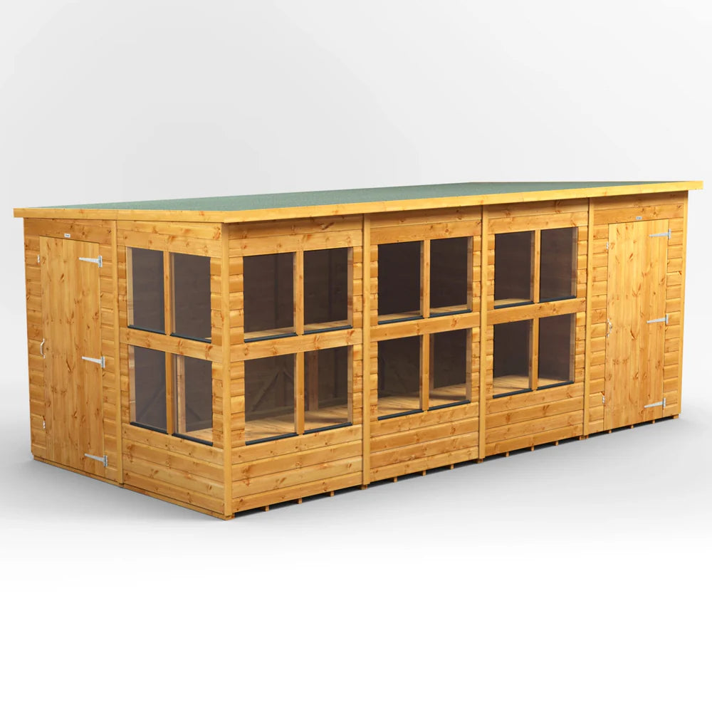 Power Pent Potting Shed Combi (includes Side Store)