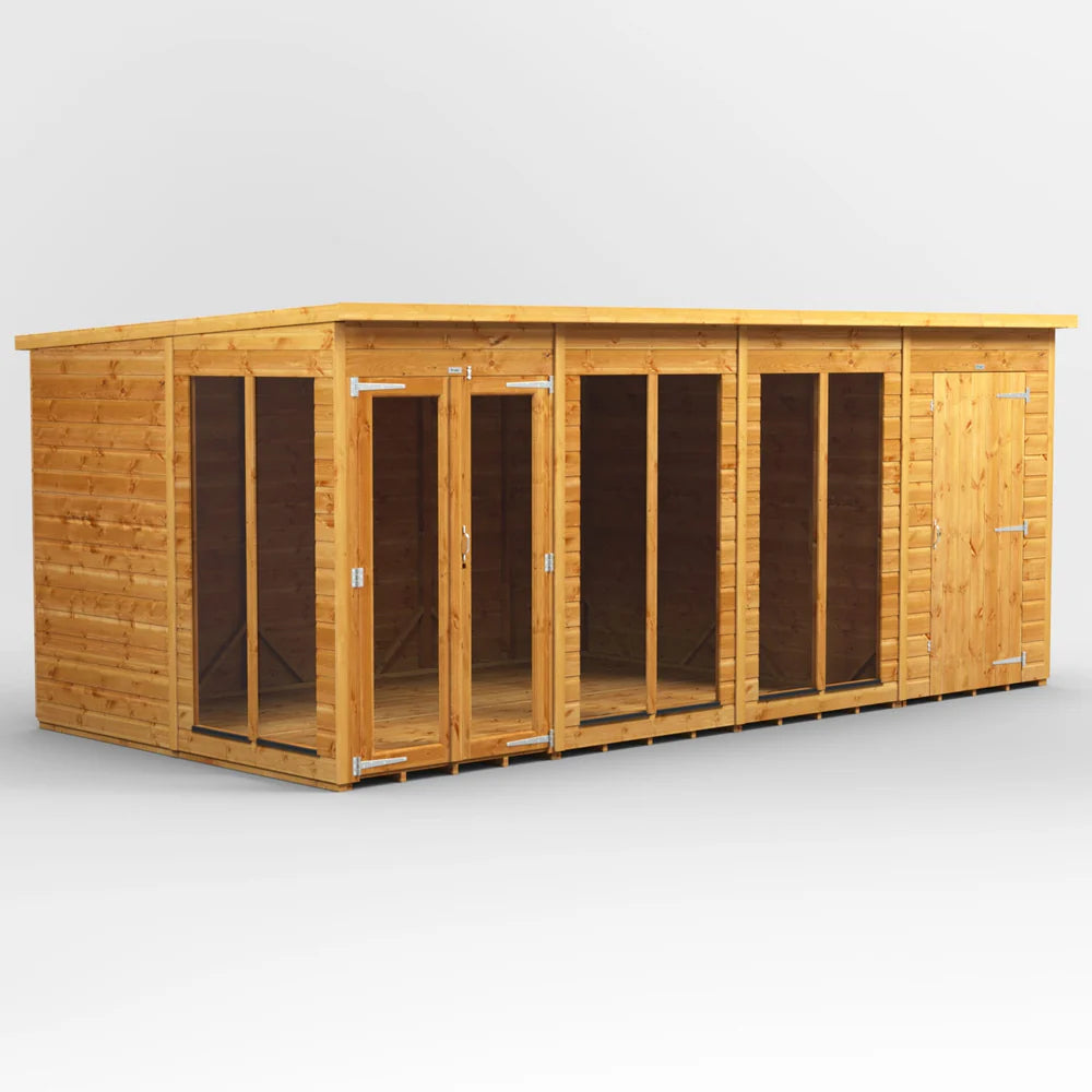 Power Pent Summerhouse Combi (includes Side Store)