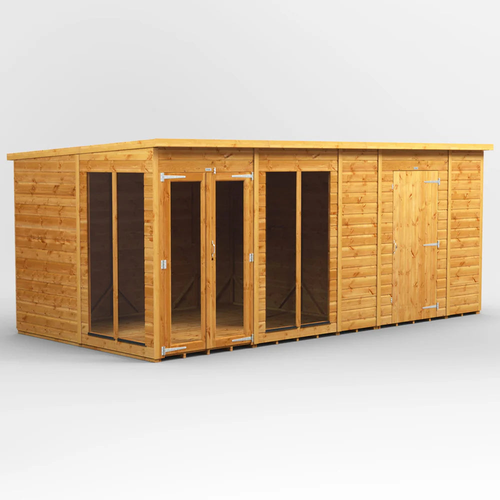 Power Pent Summerhouse Combi (includes Side Store)