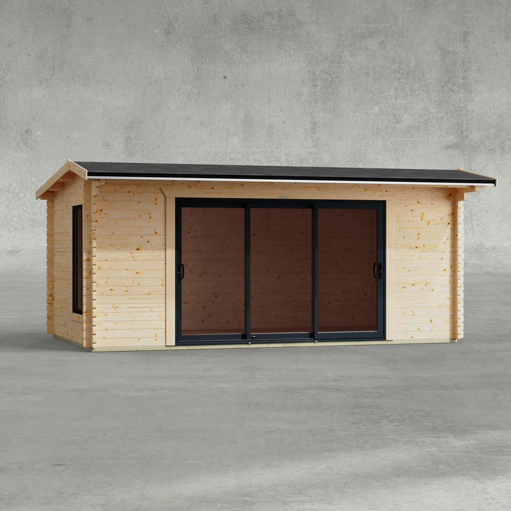 Apex Aluminium Log Cabin - 44mm