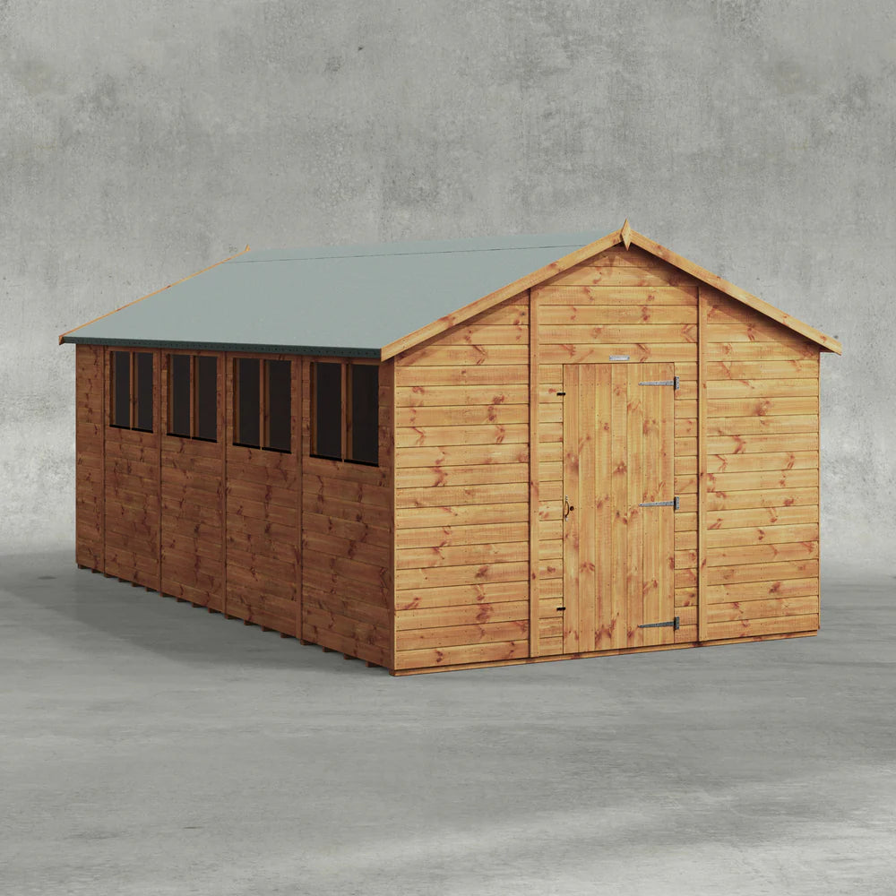 Power Shiplap Apex Shed