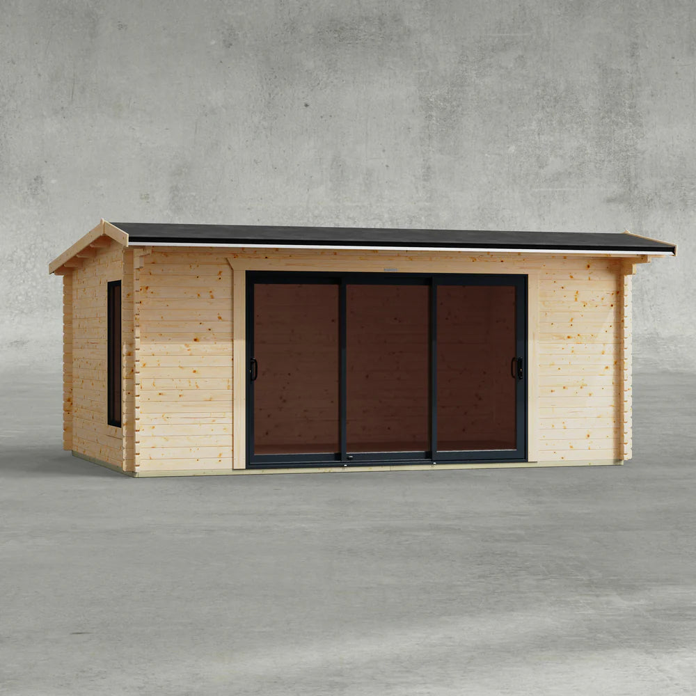 Apex Aluminium Log Cabin - 44mm