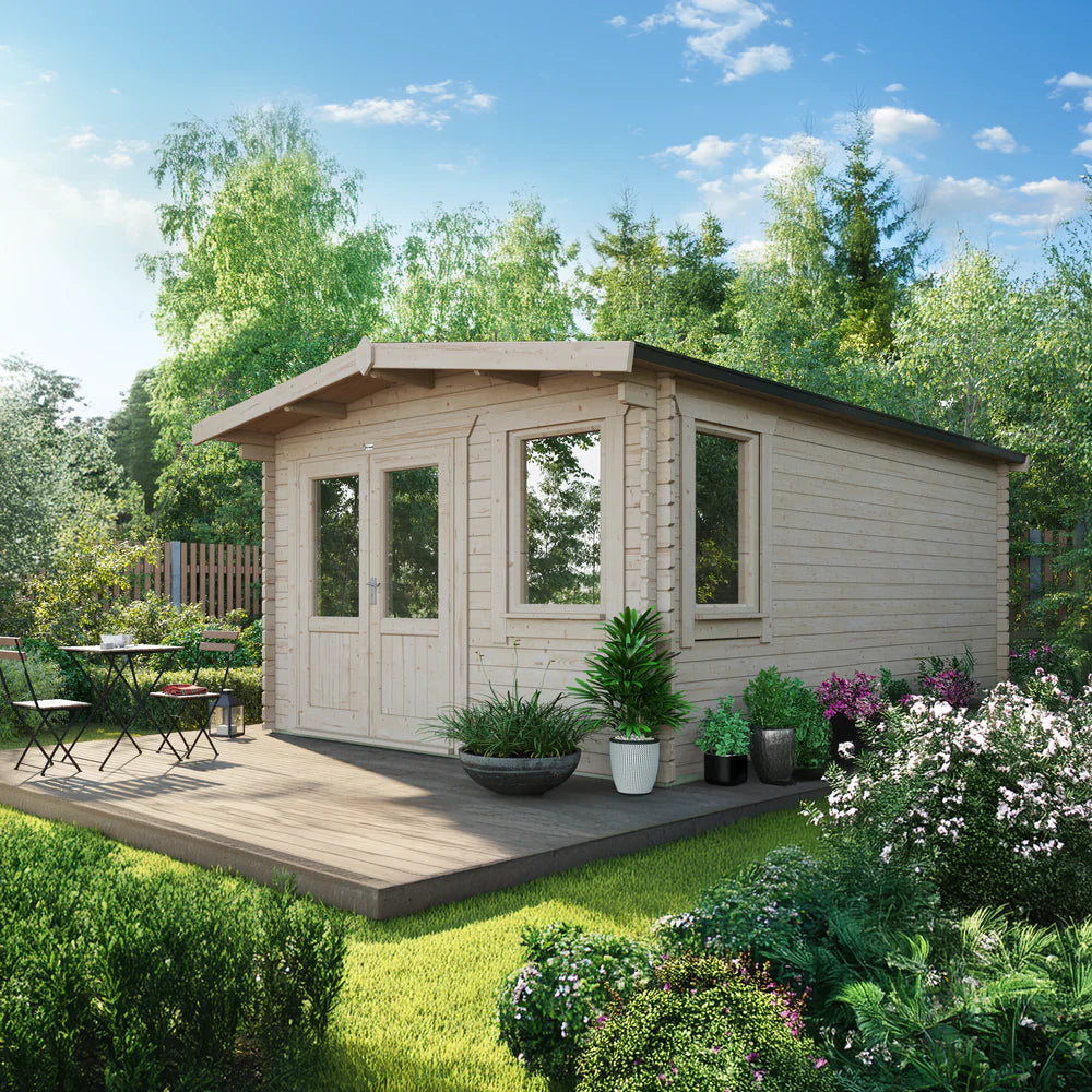 Power Chalet Classic Log Cabin - 44mm