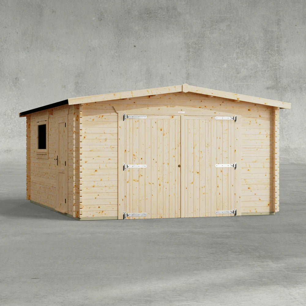 Apex Garage Log Cabin - 44mm