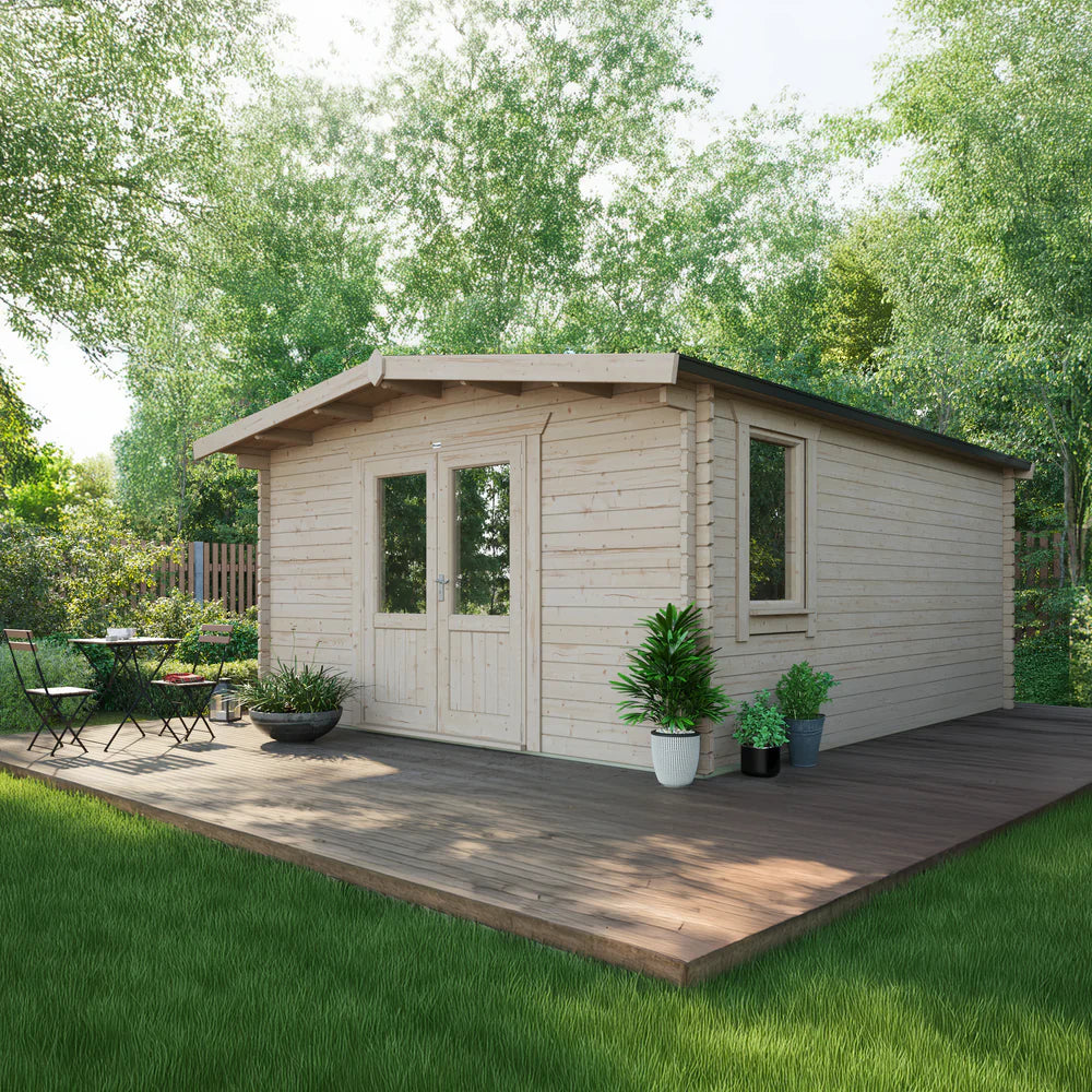 Power Chalet Classic Log Cabin - 44mm