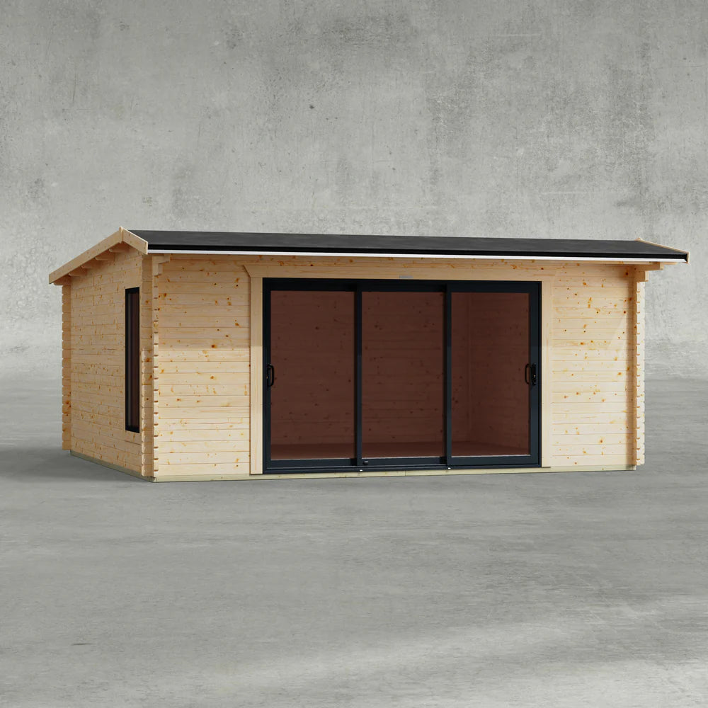 Apex Aluminium Log Cabin - 44mm