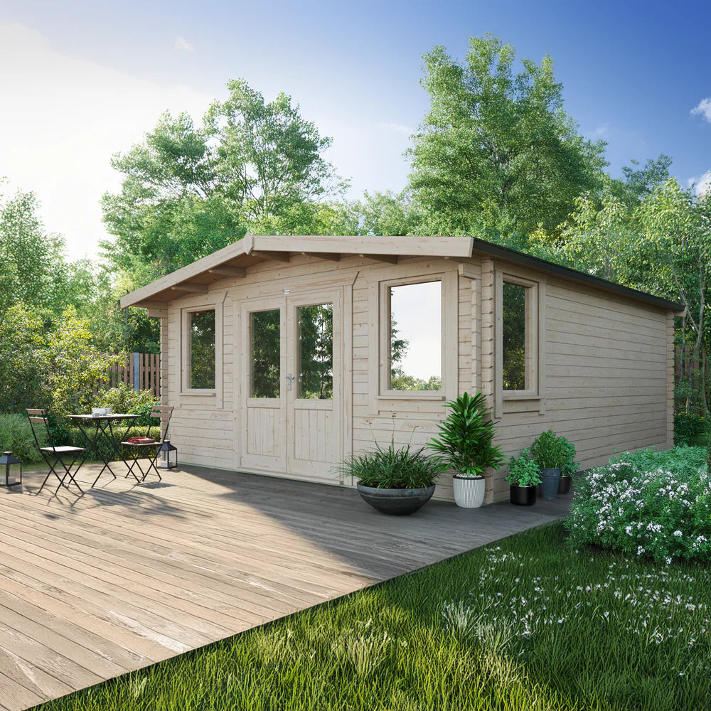 Power Chalet Classic Log Cabin - 44mm