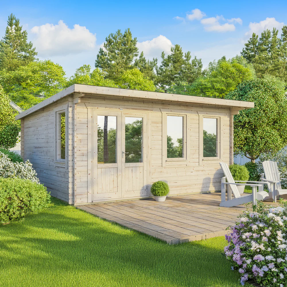 Power Pent Classic Log Cabin - 44mm