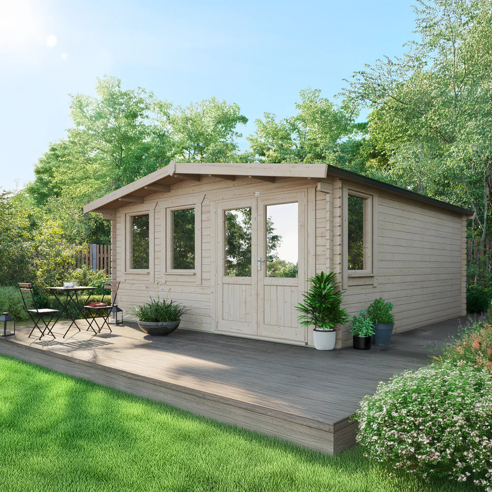 Power Chalet Classic Log Cabin - 44mm