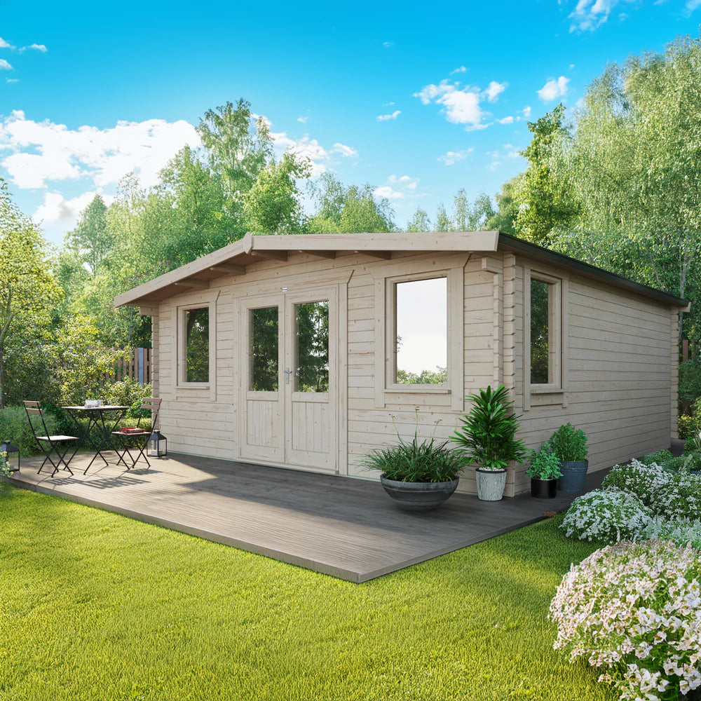 Power Chalet Classic Log Cabin - 44mm