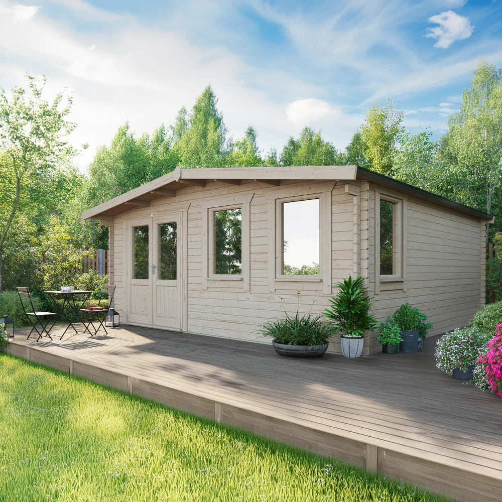Power Chalet Classic Log Cabin - 44mm