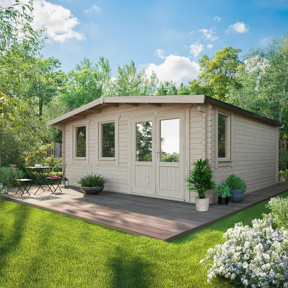 Power Chalet Classic Log Cabin - 44mm