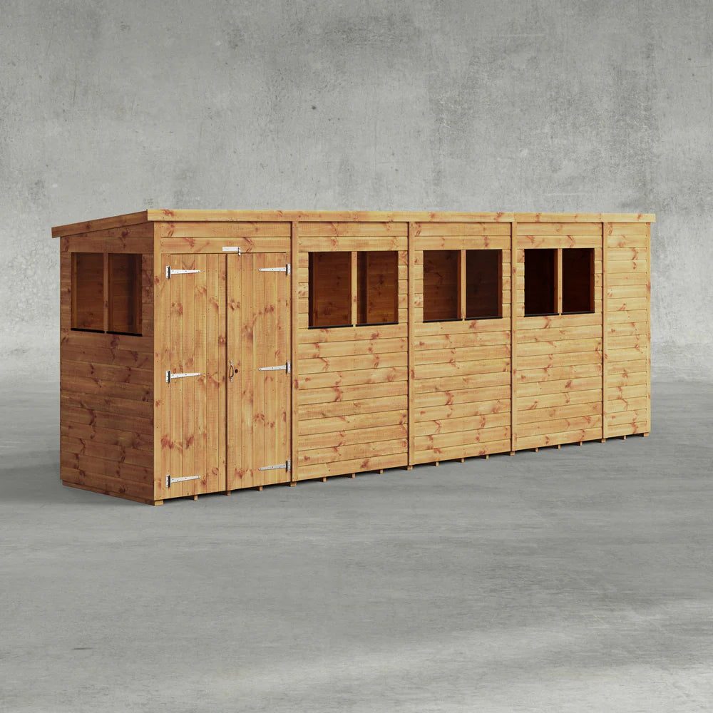 Power Shiplap Pent Sheds